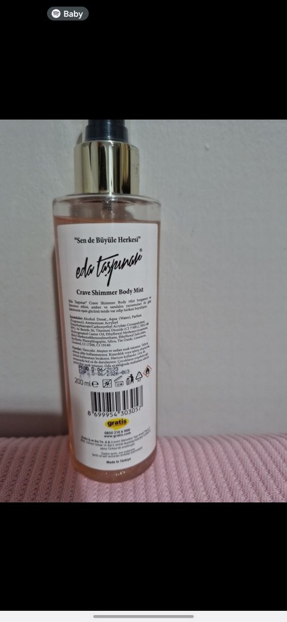 Crave Shimmer Vücut Spreyi Kadın Parfümü by eda taşpınar - Görsel 3