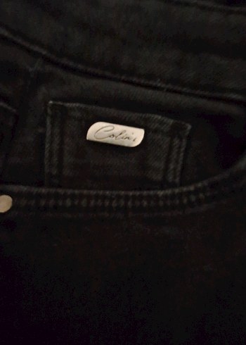 Colin's Siyah Kadın Regular Fit Midi Denim Jean