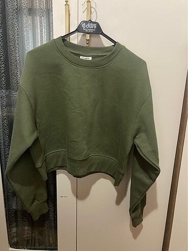 pull bear yeşil sweat