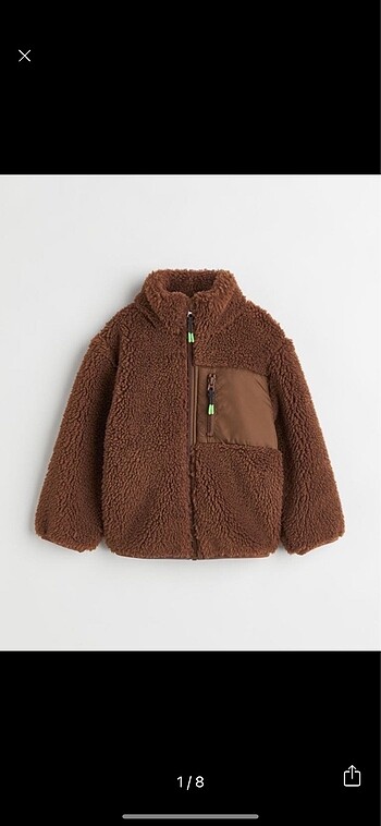 h&m peluş mont
