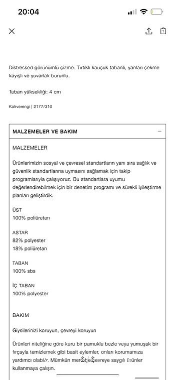 39 Beden Zara kadın bot