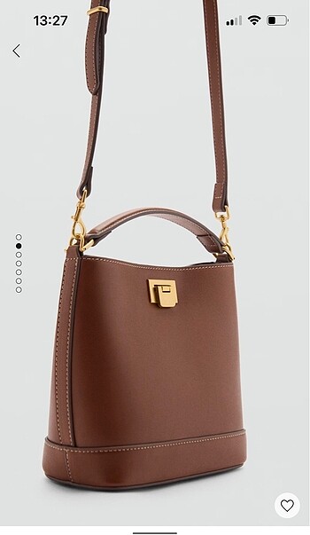 Mango metalik detaylı mini shopper çanta