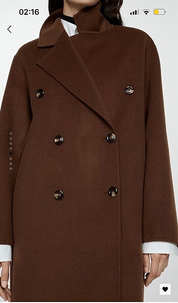 s Beden Mango el yapımı oversize palto