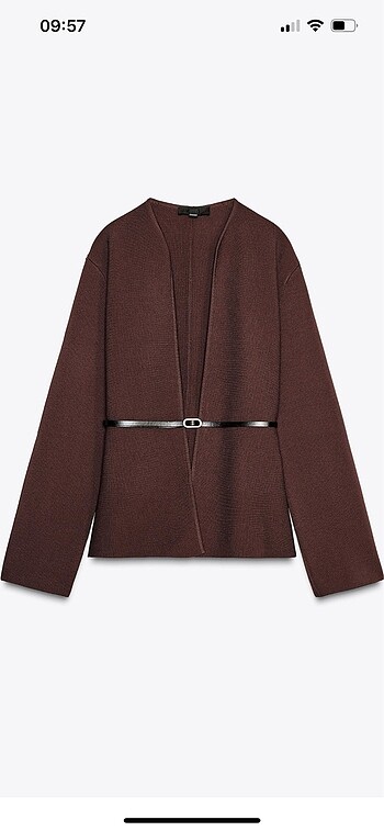 Zara suni yünlü mont