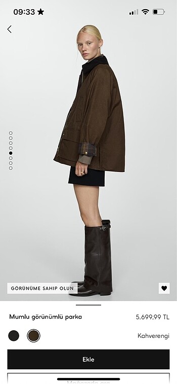 Mango yeni sezon mumlu görünümlü parka - Görsel 2