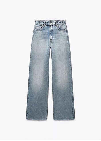 Zara Trf Hıgh-Rıse Wıde-Leg Jean