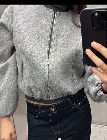 Zara Zara elastik kenarlı yumuşak bomber ceket