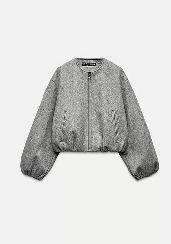 Zara elastik kenarılı yumuşak bomber