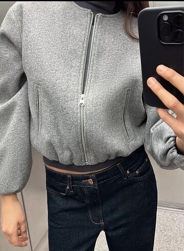 Zara Zara elastik kenarılı yumuşak bomber