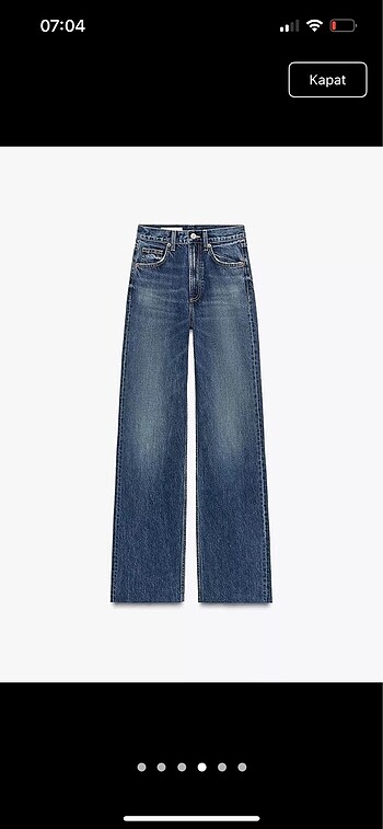 38 Beden mavi Renk Zara Jean