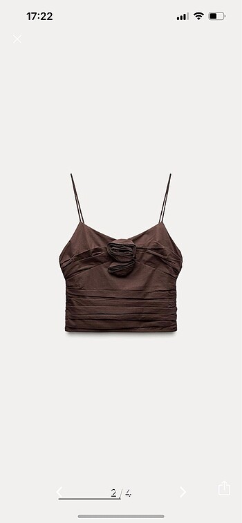 Zara Zara çiçek detaylı top