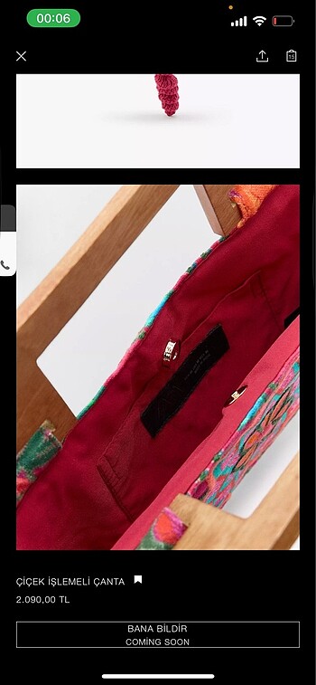 Beden çeşitli Renk Zara çanta