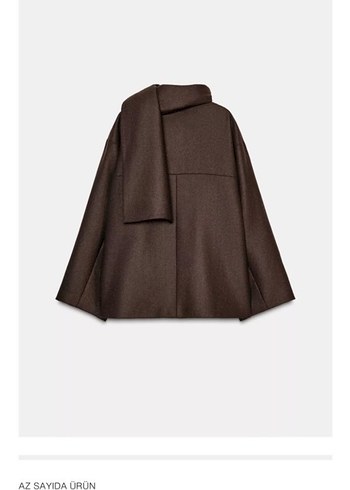 Zara yün kısa kaban - Görsel 4