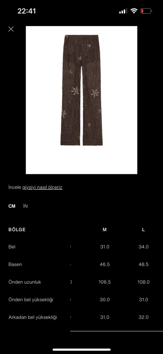 Zara boncuklu pullu pantolon - Görsel 4