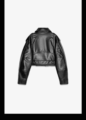 Zara Zara Deri Biker Ceket