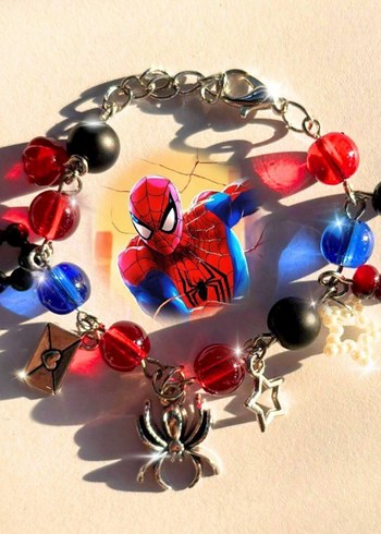 y2k Spiderman charmlı Bileklik