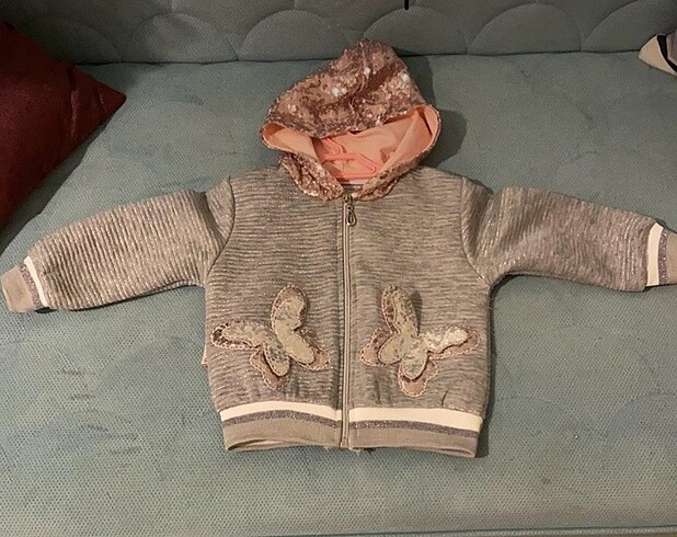 Pul detayli kelebek sweat shirt 12-18