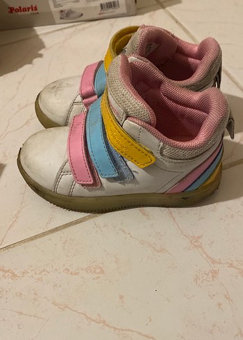 Kız Çocuk Çok Renkli Cırt Cırtlı Spor Ayakkabı vicco 25 numara - Görsel 2