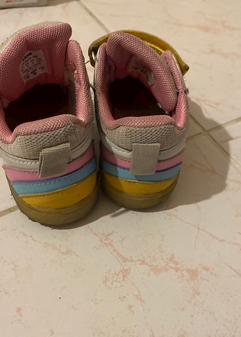 Kız Çocuk Çok Renkli Cırt Cırtlı Spor Ayakkabı vicco 25 numara - Görsel 3
