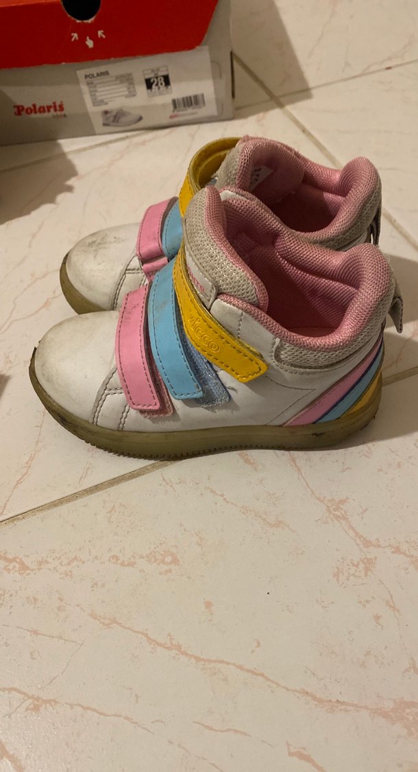 Kız Çocuk Çok Renkli Cırt Cırtlı Spor Ayakkabı vicco 25 numara - Görsel 2