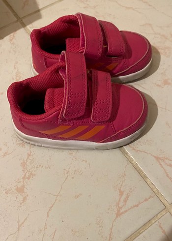 Kız Çocuk Pembe Cırt Cırtlı Spor Ayakkabı adidas - Görsel 4