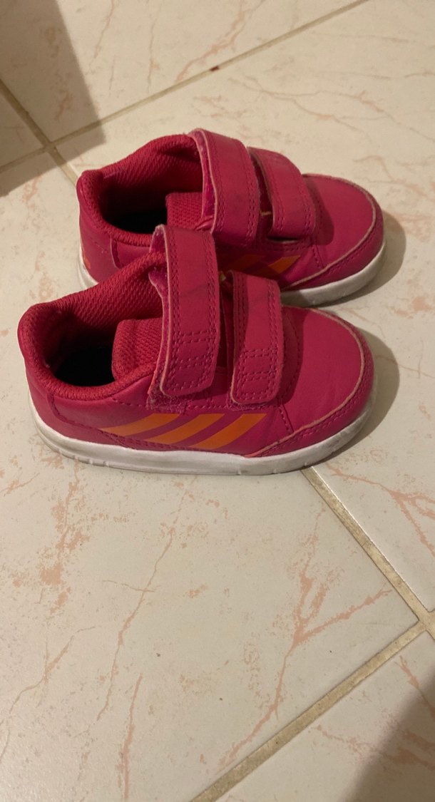 Kız Çocuk Pembe Cırt Cırtlı Spor Ayakkabı adidas - Görsel 4