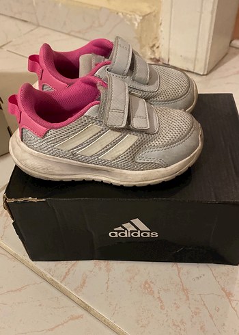 Kız Çocuk Gri Adidas Spor Ayakkabı - Görsel 4