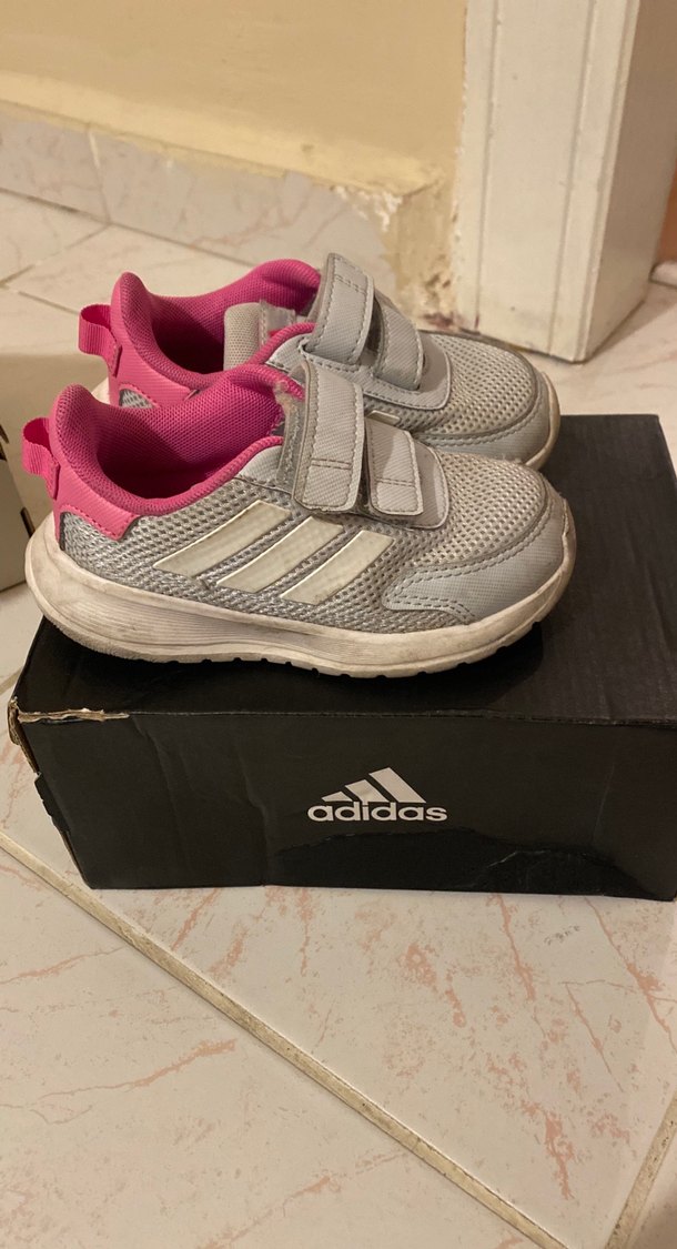 Kız Çocuk Gri Adidas Spor Ayakkabı - Görsel 4