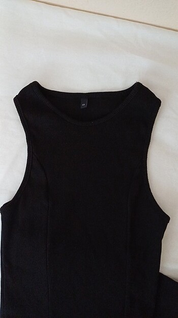 xs Beden Siyah halter yaka elbise