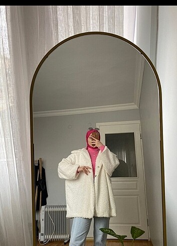 Oversize Teddy Ceket
