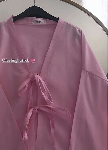Baglama Detaylı Kimono 