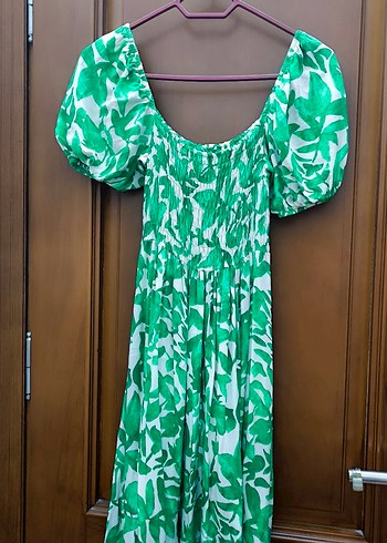 Yeşil Bohem Kadın Elbise - Görsel 4