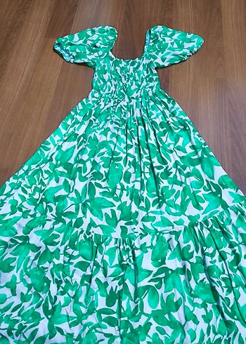 Yeşil Bohem Kadın Elbise - Görsel 3