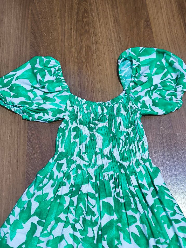 Yeşil Bohem Kadın Elbise - Görsel 2