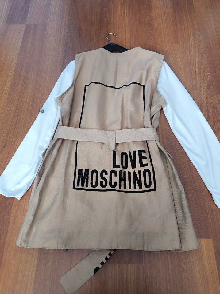 Bej Kemerli Kadın İkili Bluz-Yelek - Görsel 2