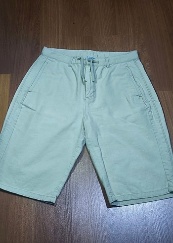 Bej Pamuk Rahat Kesim Erkek Çocuk Şort - Görsel 2