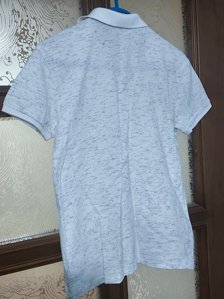 Fermuarlı Beyaz Erkek Polo Tişört - Görsel 5