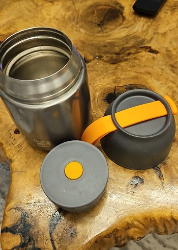 Gri Çocuk Termos Şişesi - Görsel 3