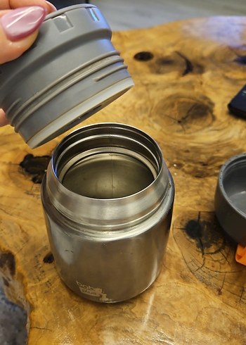 Gri Çocuk Termos Şişesi - Görsel 2