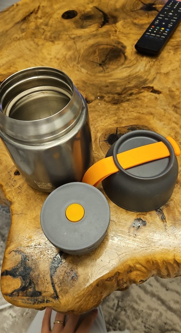 Gri Çocuk Termos Şişesi - Görsel 3