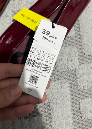 38 Beden bordo Renk Babet bordo rugan