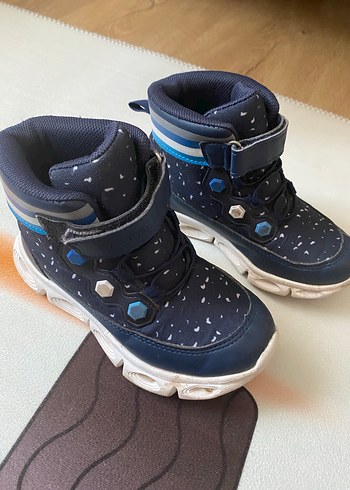 Erkek Çocuk Lacivert  Desenli Bot - Görsel 3