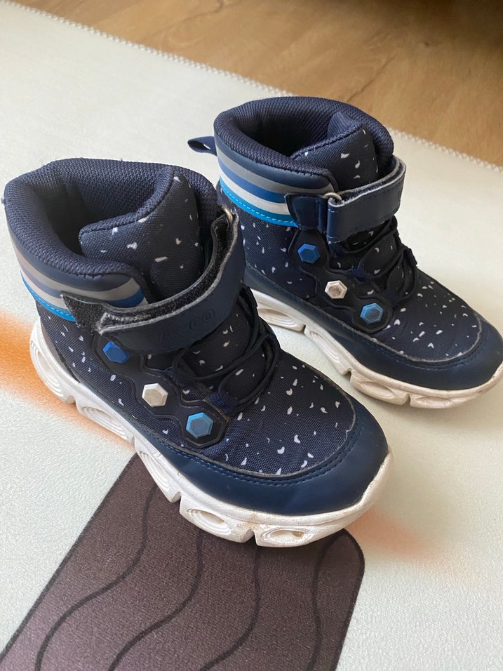 Erkek Çocuk Lacivert  Desenli Bot - Görsel 3