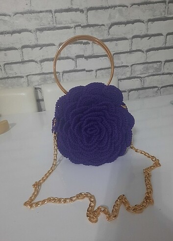 Diğer Çanta gül modelli
