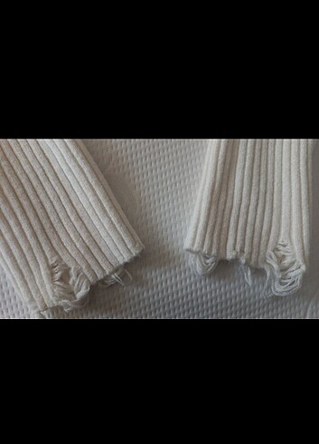 Bershka distressed kazak - Görsel 6