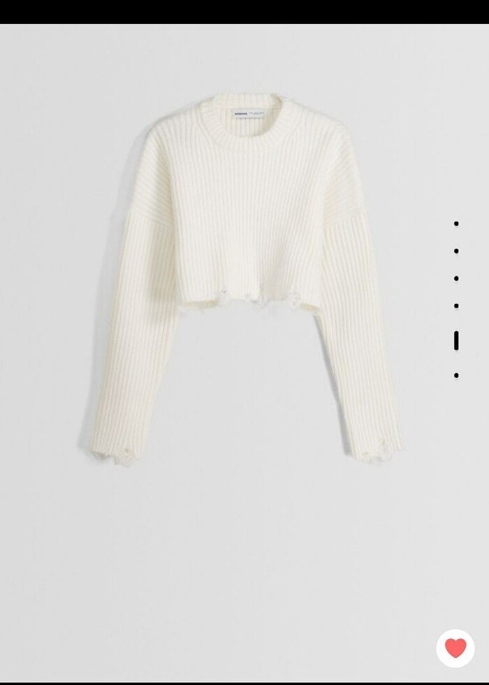 Bershka distressed kazak - Görsel 4