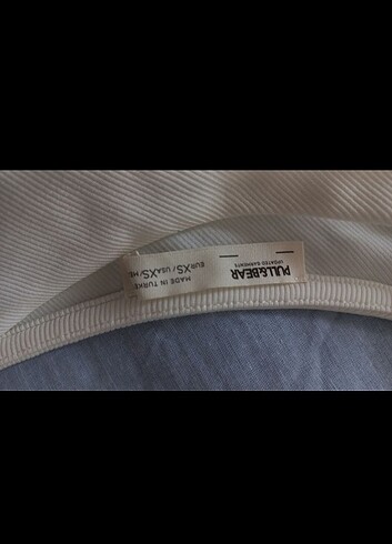 xs Beden Pull&bear asimetrik üst
