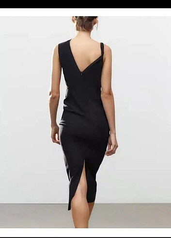 Zara asimetrik elbise - Görsel 2