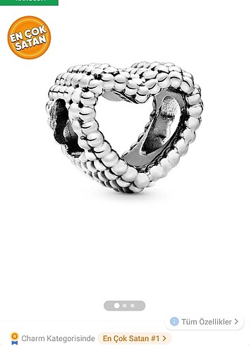 Pandora kalp charm