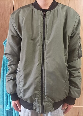 Yeşil Bomber Ceket